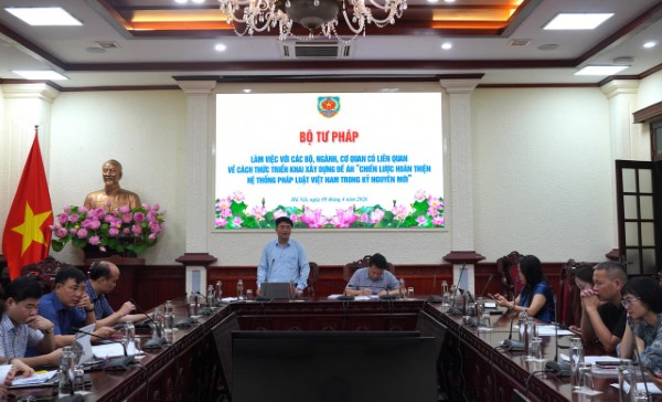 Triển khai xây dựng Đề án “Chiến lược hoàn thiện hệ thống pháp luật Việt Nam trong kỷ nguyên mới” đảm bảo tiến độ, chất lượng